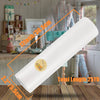 Roll of white water-soluble embroidery stabilizer film with dimensions and context