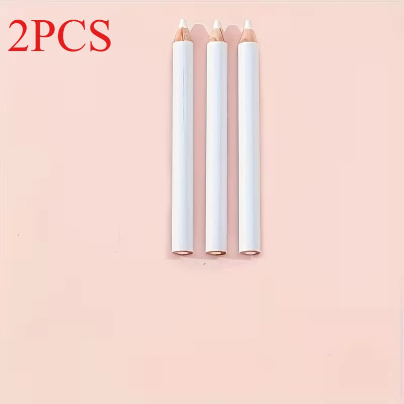 Two white bamboo chalk pencils for fabric marking
