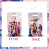 Front and back views of cartoon paper gift bags for parties and small treats