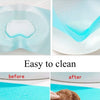 Reusable silicone fridge and drawer liners showing waterproof features and ease of cleaning before and after use.