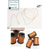 A set of heavy duty nylon upholstery repair thread kits showing various spools of golden brown thread.