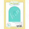 A set of nine arched stacklets images for DIY scrapbooking and crafting
