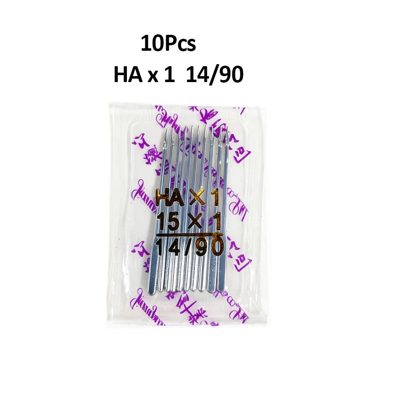 A package containing 10 pieces of HA x 1 14/90 sewing machine needles.