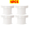 Four white invisible bed sheet fixing clips shown individually.