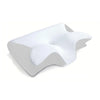 White butterfly memory foam contour pillow designed for neck pain relief