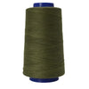 A spool of heavy-duty waterproof sewing thread in olive green.