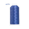 A spool of blue heavy duty nylon sewing thread labeled col.776.