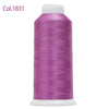 A spool of magenta embroidery thread labeled Col.1831