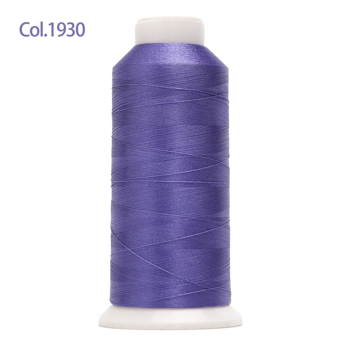 A spool of purple embroidery thread labeled Col.1930