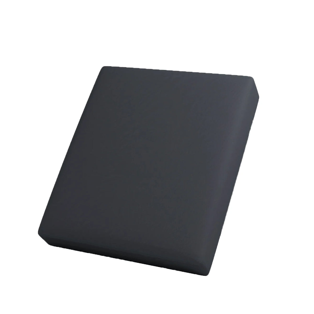 A square, dark gray removable elastic sofa seat cushion cover.