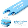 Blue V-Groove Precision Needle Holder for sewing machines