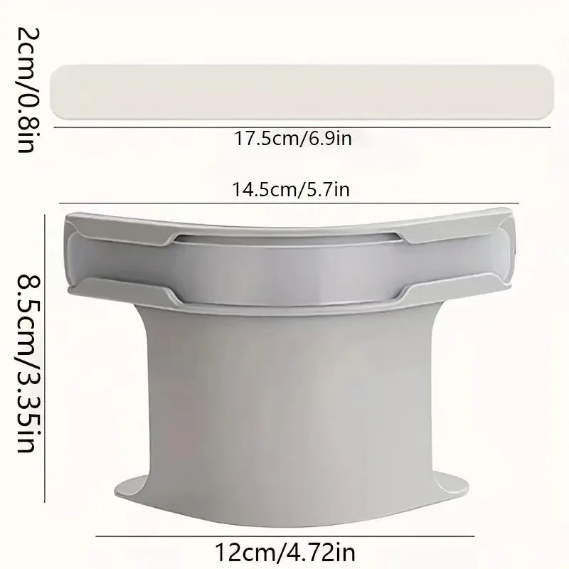 A white heavy duty bed corner sheet gripper with a flat top and cylindrical base.
