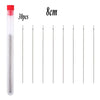 A set of 30 precision stainless steel beading needles with a red cap and an 8cm length.