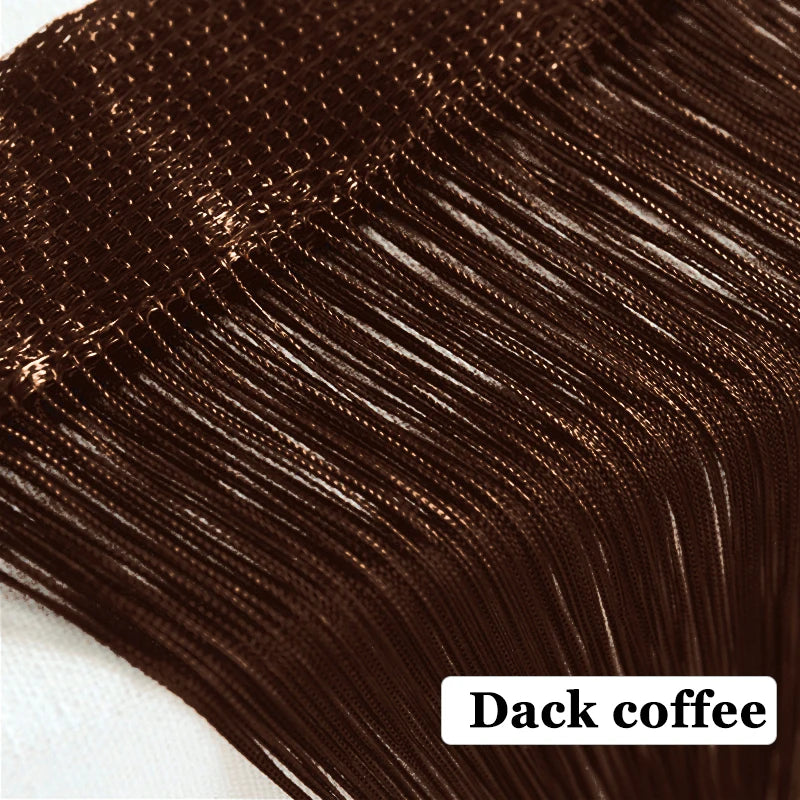 Dark coffee colored hair strands shown in close-up detail