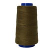 A spool of heavy-duty waterproof sewing thread in olive green color.