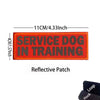 Orange reflective patch embroidered with the text Service Dog in Training