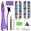 A set of 2004 crystal hot fix rhinestones, an applicator tool, and various tools for applying crystals.