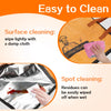 Instructions for cleaning an insulated BBQ meat resting bag, showing surface and spot cleaning methods.
