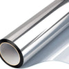 Roll of silver one-way privacy window film for heat and glare reduction
