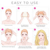 Instructions showing how to use a breathable fishnet wig cap for natural hair styling.