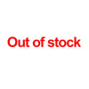 Out of stock notice displayed on a white background.