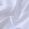 White luxury polyester pillow cover set fabric draped in soft folds