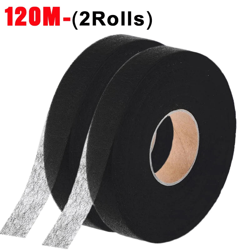 Rolls of 120M double-sided heat-resistant interlining tape for DIY sewing