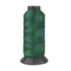 A roll of heavy duty 3-ply nylon sewing thread in dark green.