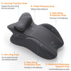 Diagram showing various pressure relief areas on an ergonomic memory foam wedge pillow for body pain relief
