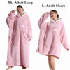 Ultra-Soft Plush Fleece Blanket Hoodie for Adults and Men