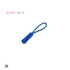 Blue replacement zipper pull for bags and apparel, labeled Color No. 1.