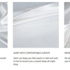 Close-up view of a silky satin pillow cover fabric showing its texture and drape.