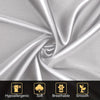 Roll of silky satin fabric showing smooth texture and drape for pillowcases