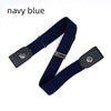 Navy blue invisible stretch belt for pants and dresses