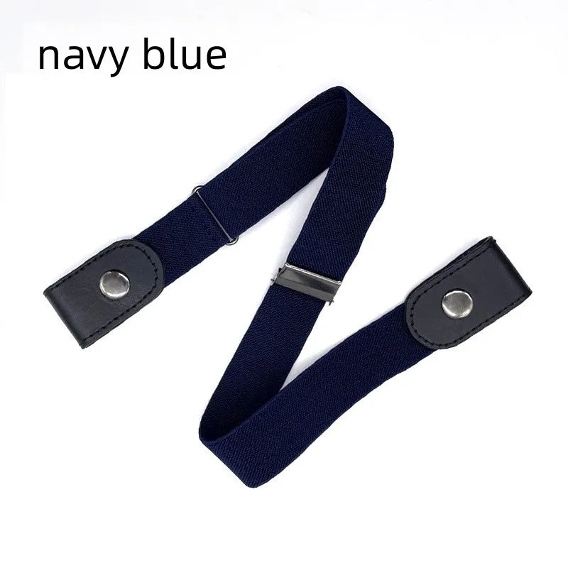 Navy blue invisible stretch belt for pants and dresses