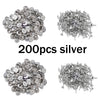 A pile of 200 silver butterfly brooch clasps and tie tacks metal pin findings for jewelry making