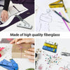 A set of two flexible body measuring tapes is shown next to various crafting and measuring tools.