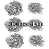 A collection of 300 silver metal pin findings including clasps and tie tacks for jewelry making