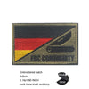 Embroidered patch featuring the German flag design with the text EUC COMMUNITY