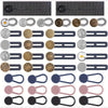A collection of metal waistbands and extenders in various finishes and sizes for non-sew applications.