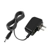 Black portable handheld sewing machine with a coiled cord and power plug.