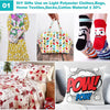 DIY gifts made from light polyester textiles like clothing, bags, and socks