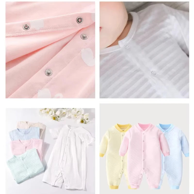 A collection of pink, white, and light blue fabric pieces and a white shirt with snap buttons for a DIY sewing kit.