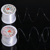 Two spools of precision nylon beading thread for jewelry making with decorative labels