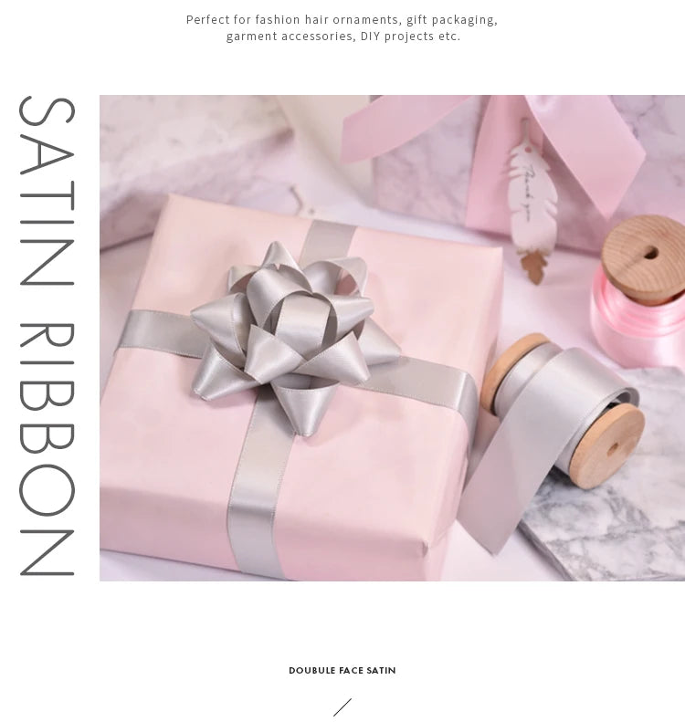 Double-Sided Satin Craft Ribbons Assortment