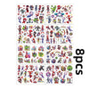 A grid of various Spidey and His Amazing Friends characters for temporary party tattoos