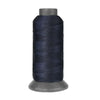 A roll of heavy duty 3-ply nylon sewing thread with a dark blue color.