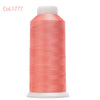 A spool of coral pink embroidery thread labeled Col.1777
