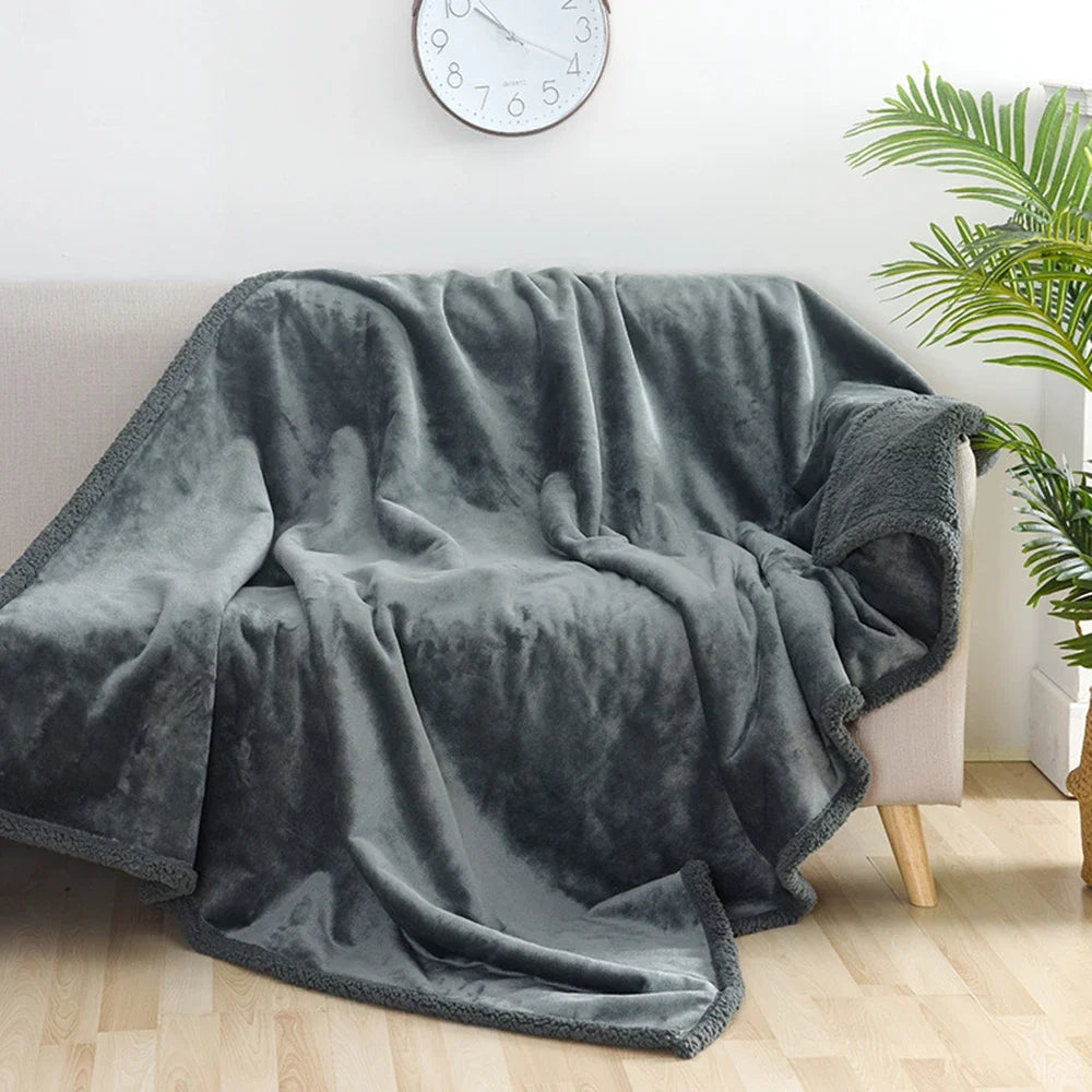 Cozy Waterproof Shaggy Blanket for Couples