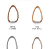 Four magnetic curtain tieback clips in various colors including coffee, rice wine, dark grey, and beige.